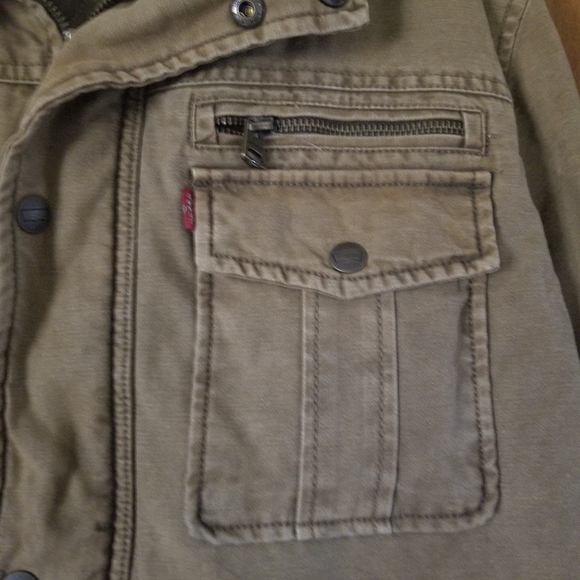 Men's Vintage Levis Tan Canvas Jacket - Picture 3 of 9
